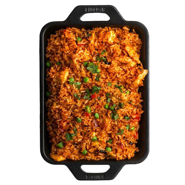 a tray of rice